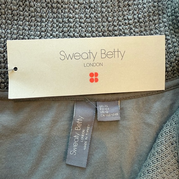 Sweaty Betty Gray Boucle 1/2-Zip Sweatshirt Sweater, MRSP $108, NWT - Picture 7 of 7